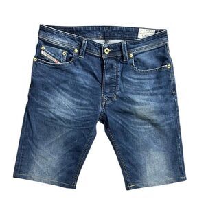 Diesel Larkee Blue Denim Regular Straight 0853R Customized Shorts W31 Unisex
